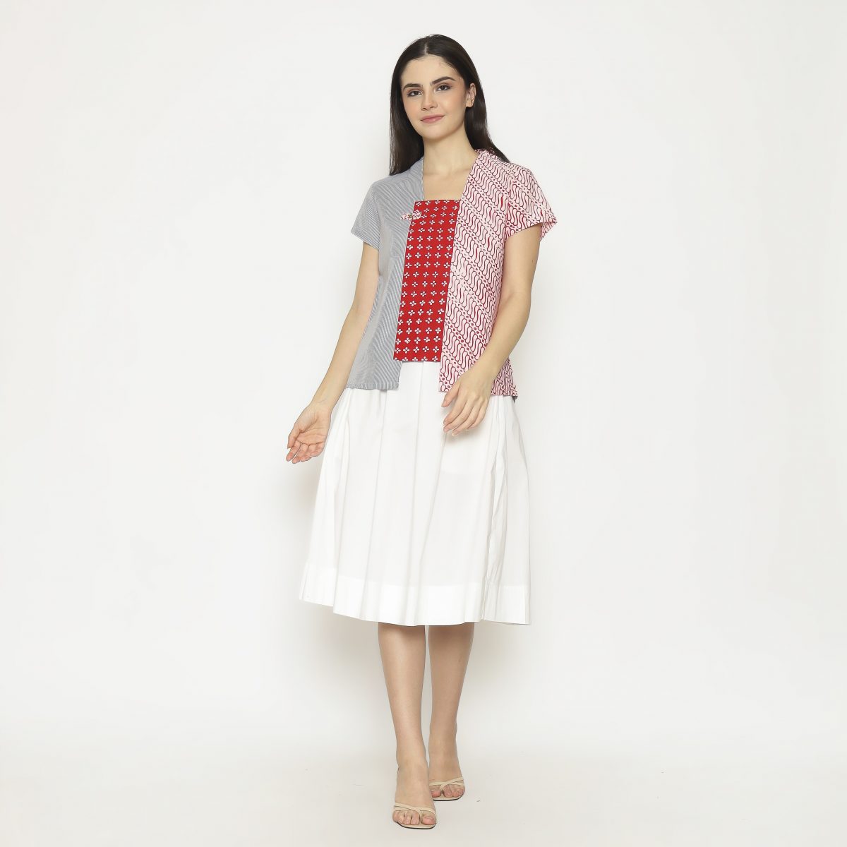 Carlina Blouse Red Black - Image 7