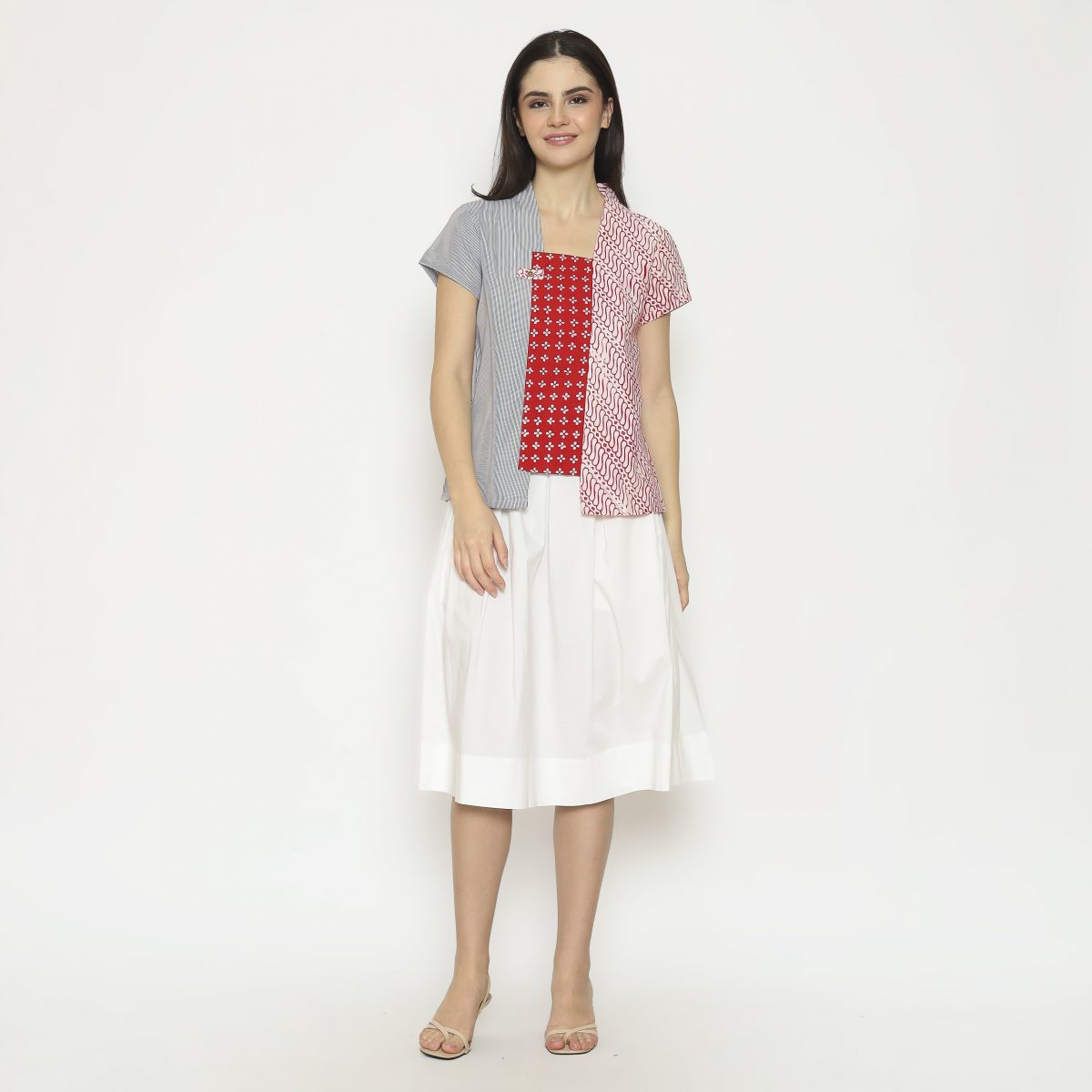 Carlina Blouse Red Black - Image 6