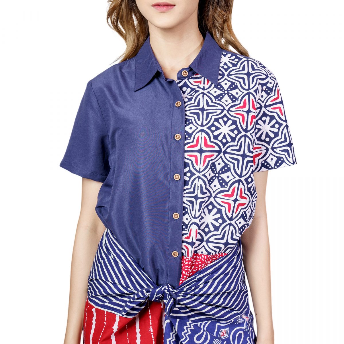 Agnes Shirt Navy - Image 2