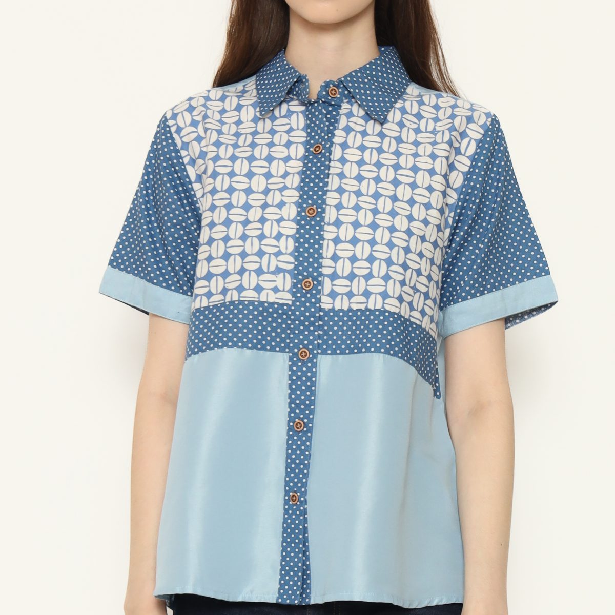 Melastri Shirt Blue - Image 2