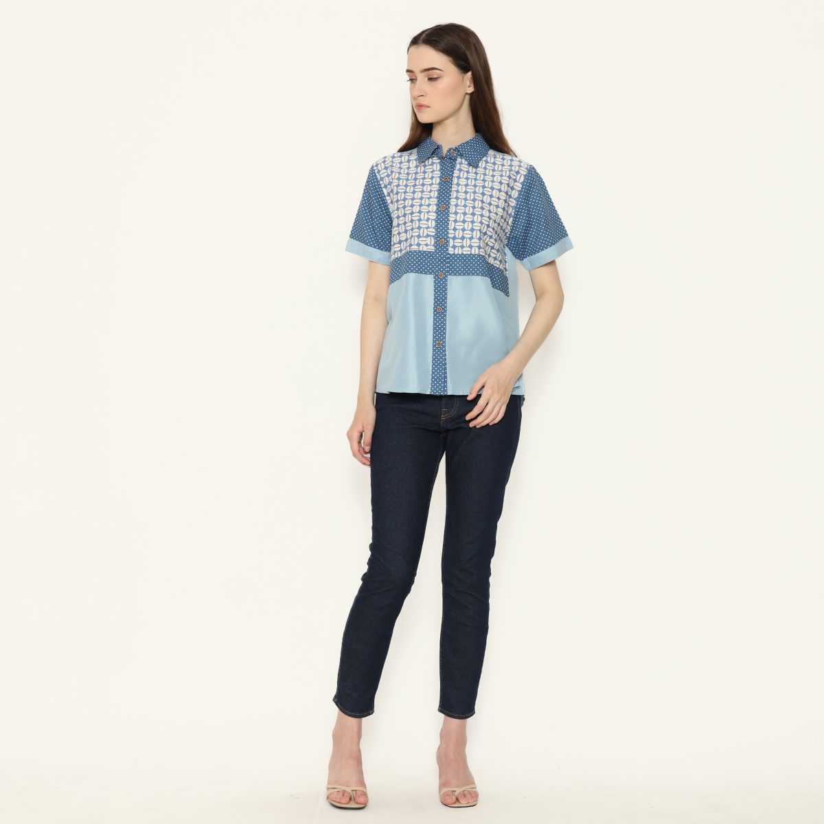 Melastri Shirt Blue - Image 6
