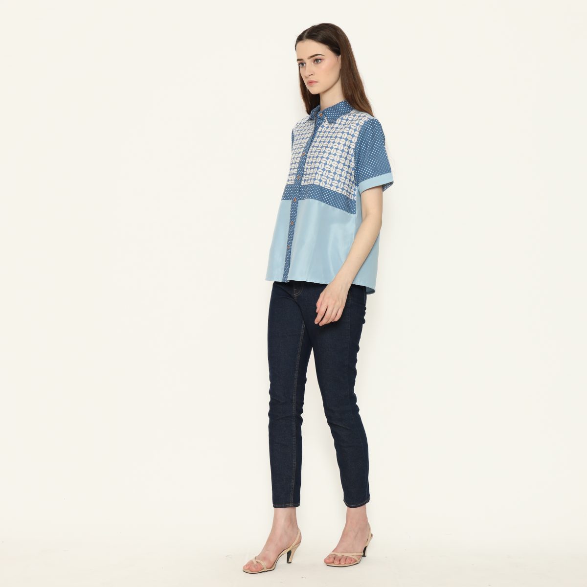 Melastri Shirt Blue - Image 4