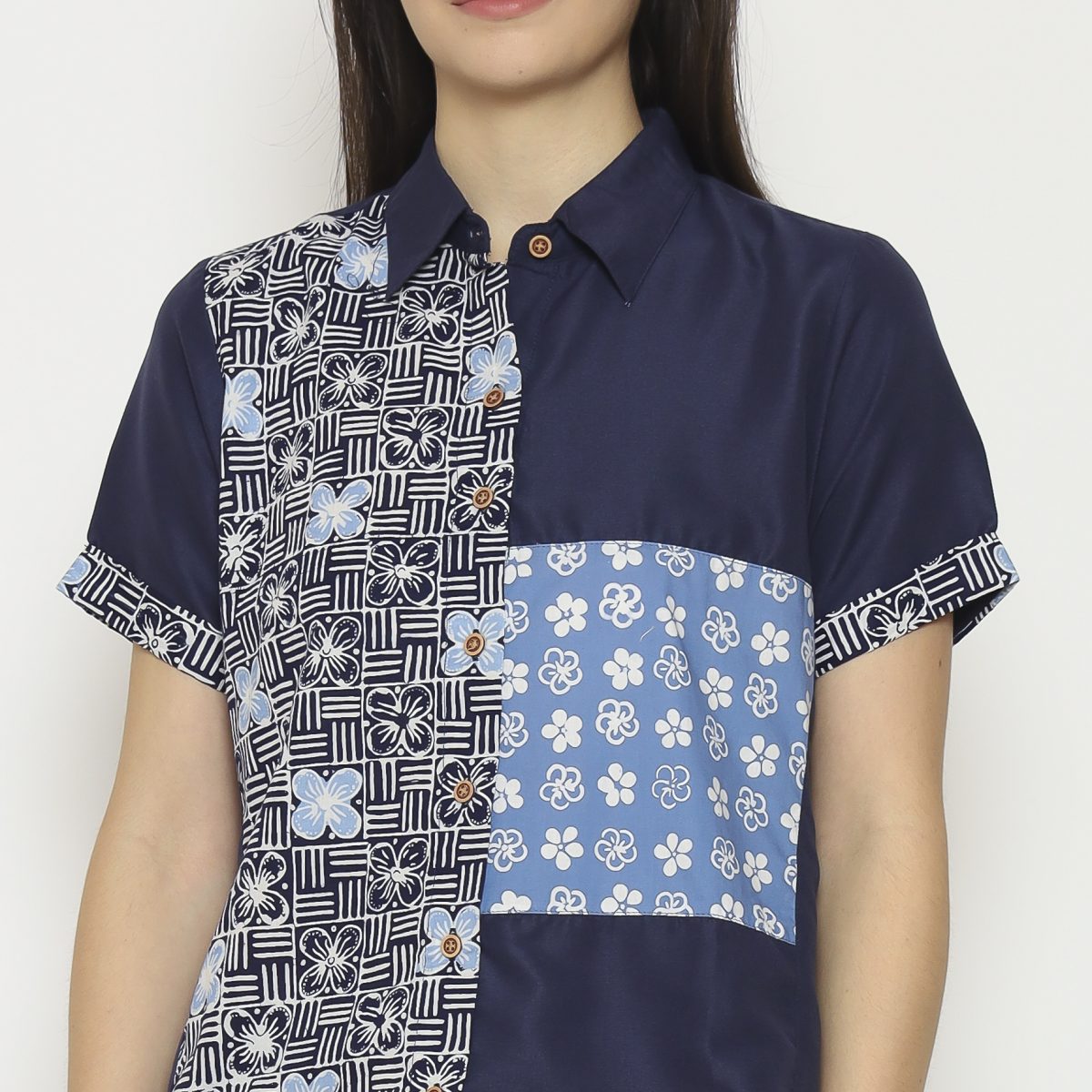 Khristie Shirt Navy - Image 2