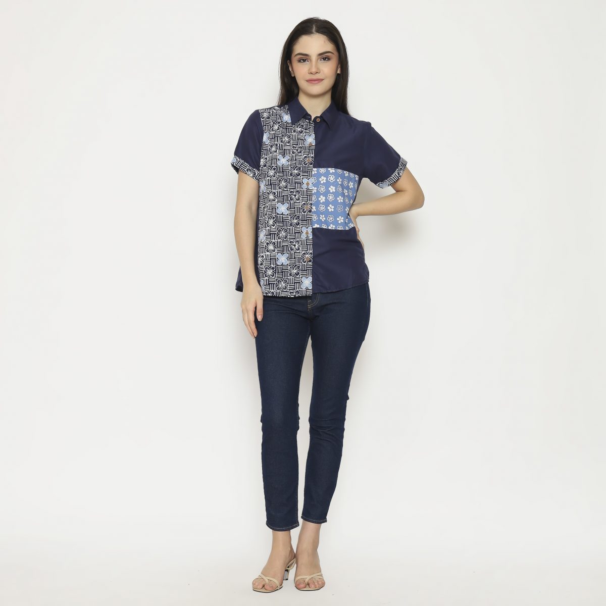 Khristie Shirt Navy - Image 5