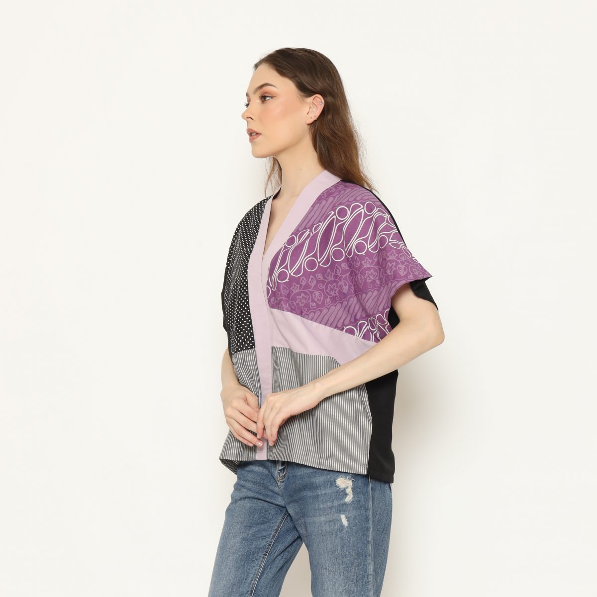 Darlene Blouse Purple - Image 3