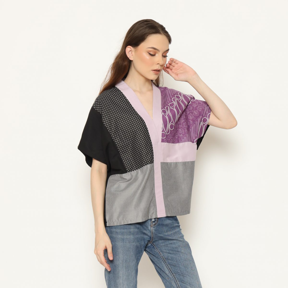 Darlene Blouse Purple - Image 4