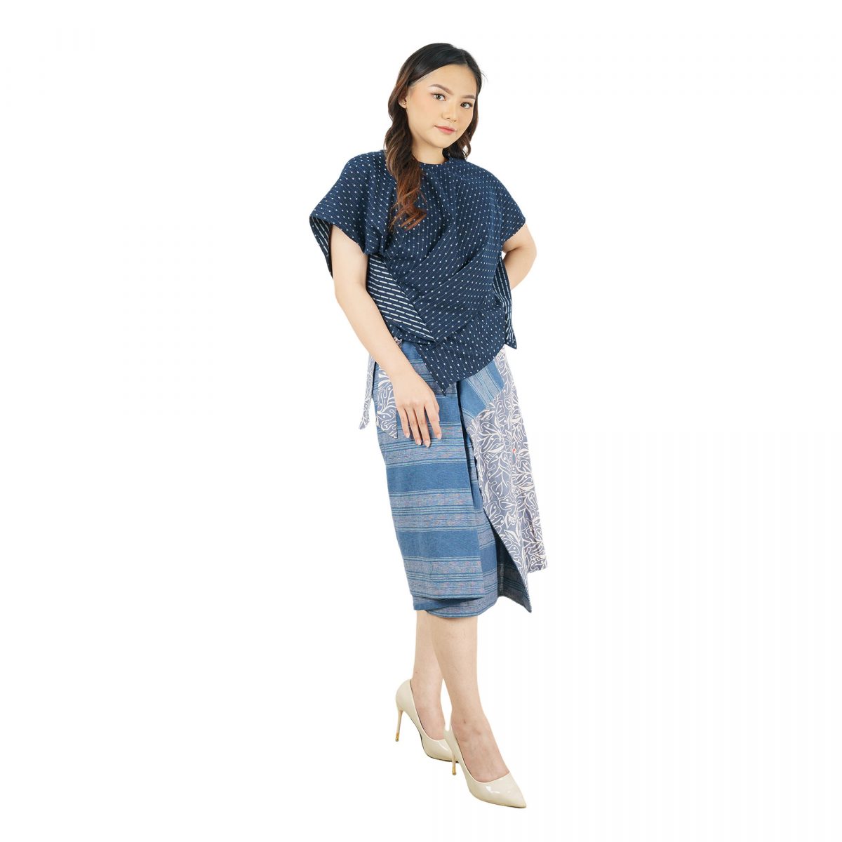 Melasti Blouse Navy - Image 3