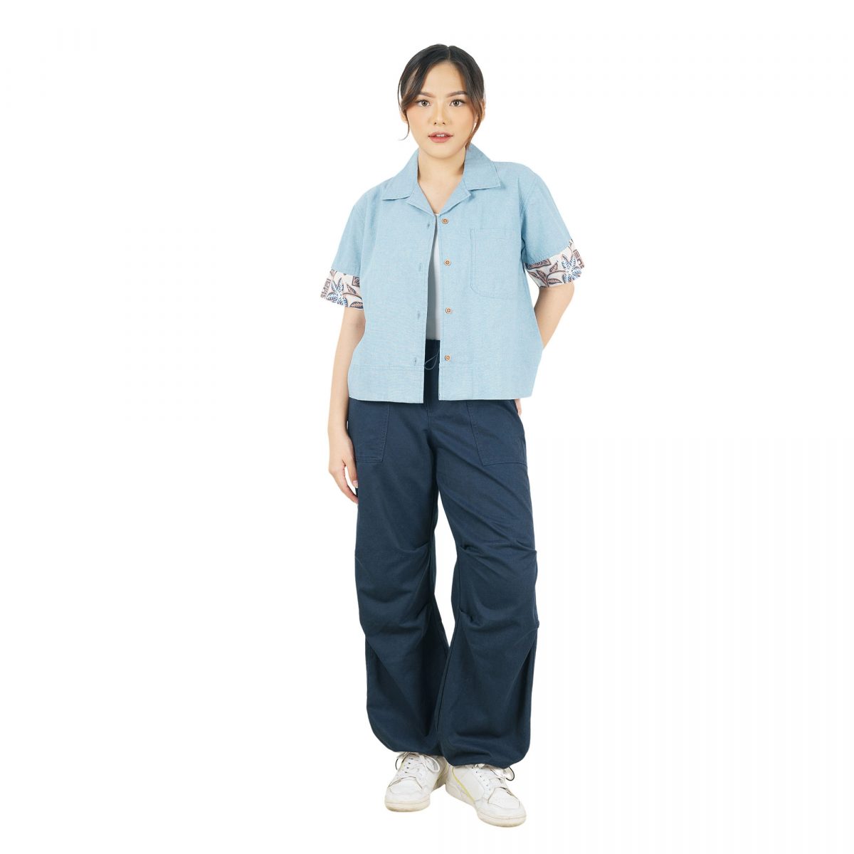 Langit Blouse Cream Blue - Image 4