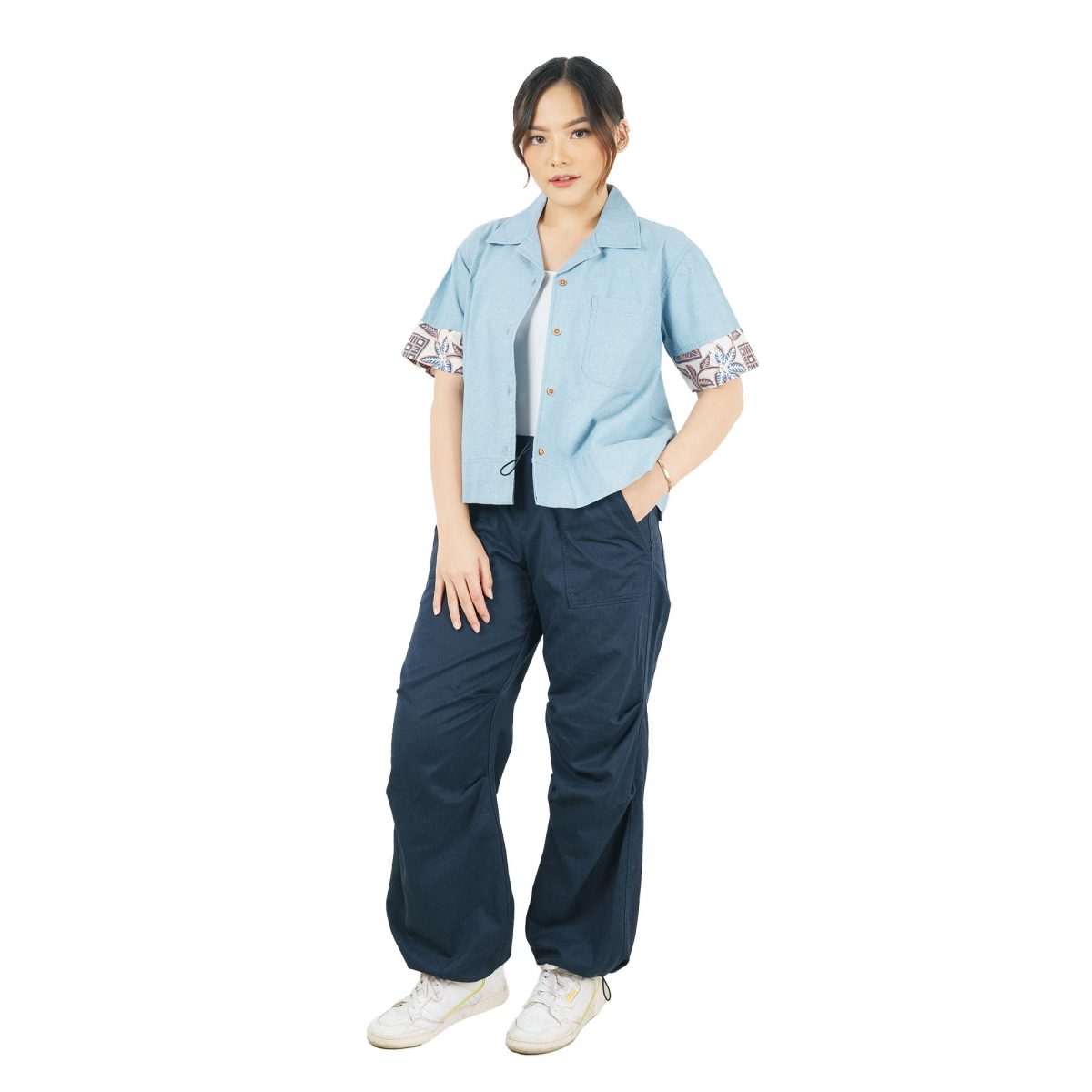 Langit Blouse Cream Blue - Image 6