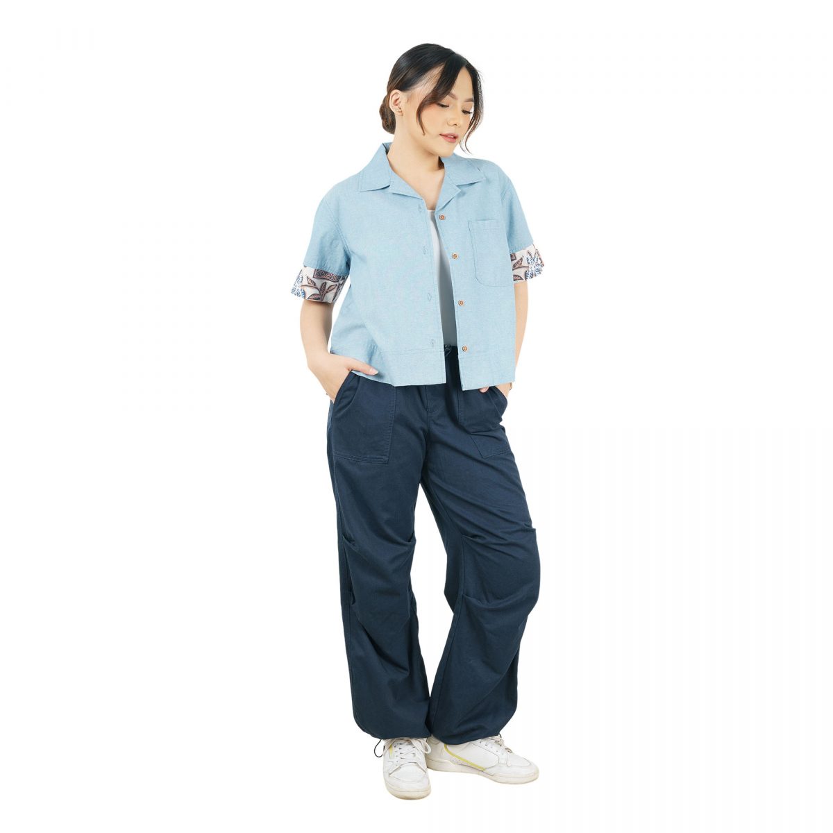Langit Blouse Cream Blue - Image 3
