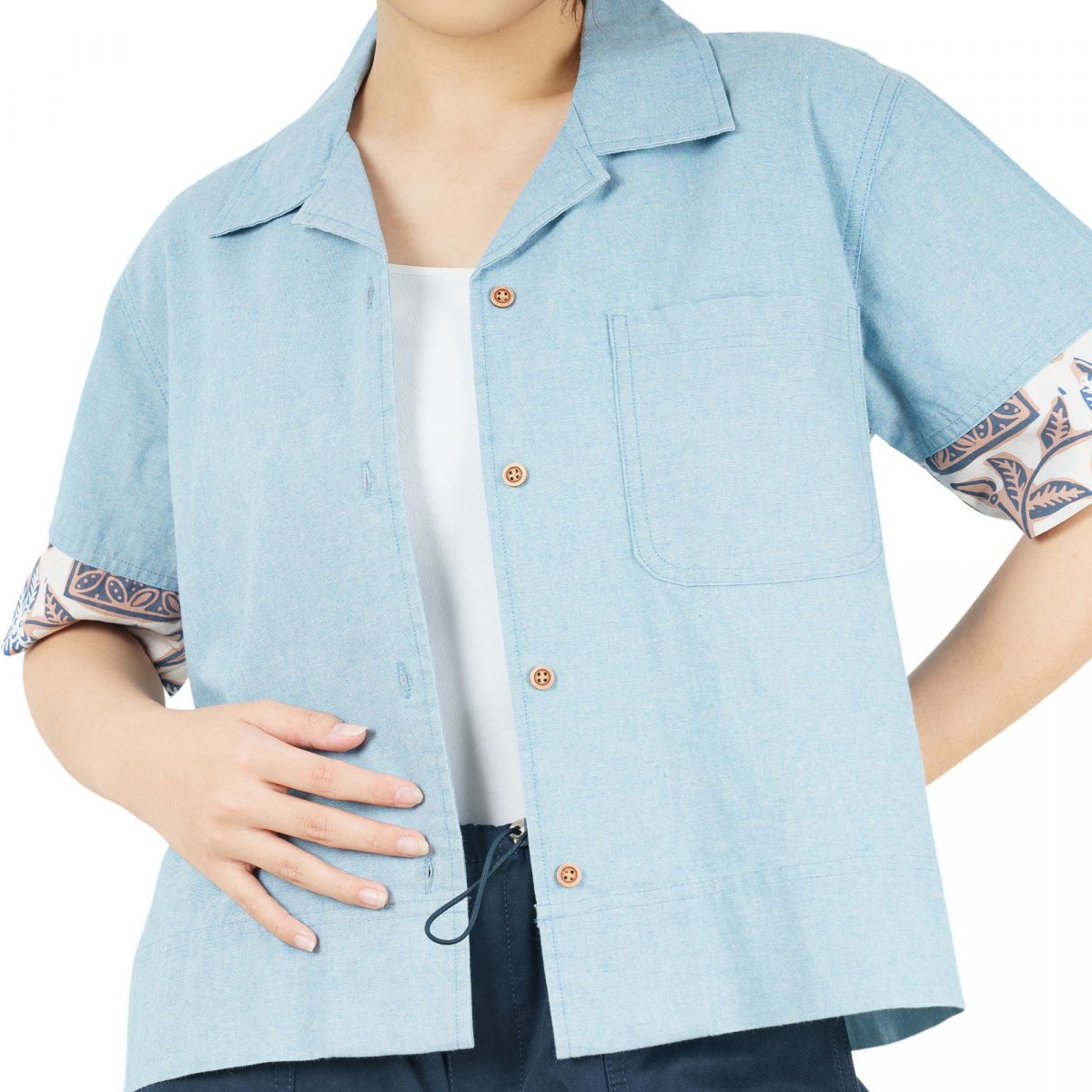 Langit Blouse Cream Blue - Image 2