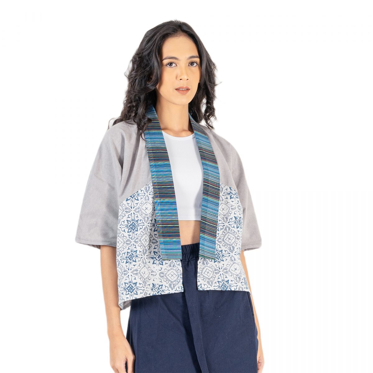 Lindsey Blazer Grey Cream