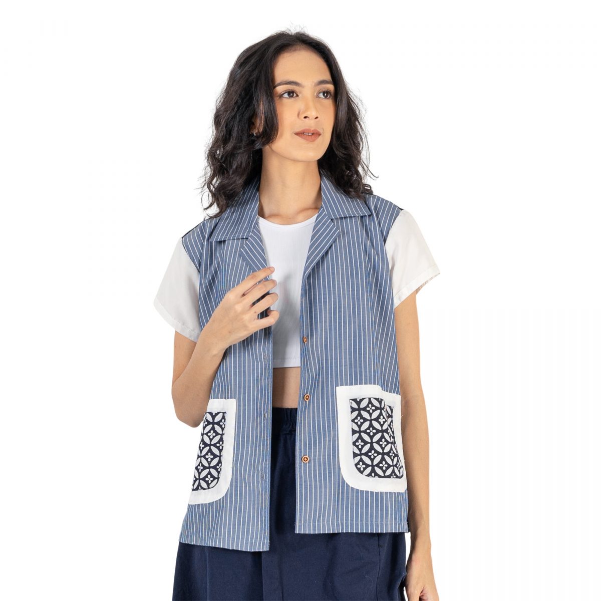 Audrey Blouse Navy