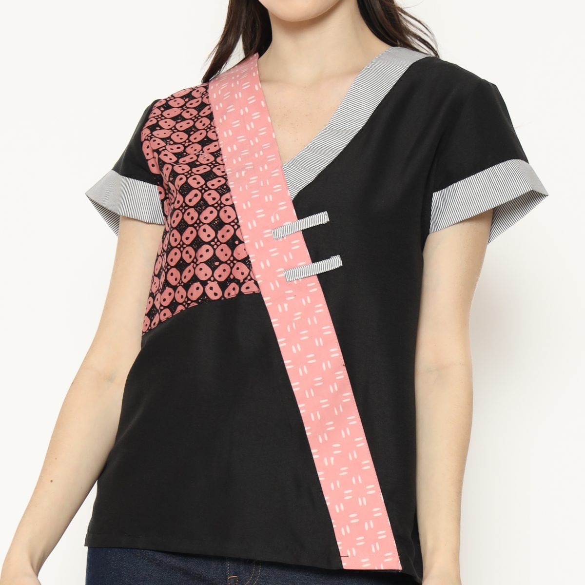 Melissa Blouse Kawung Pink - Image 2