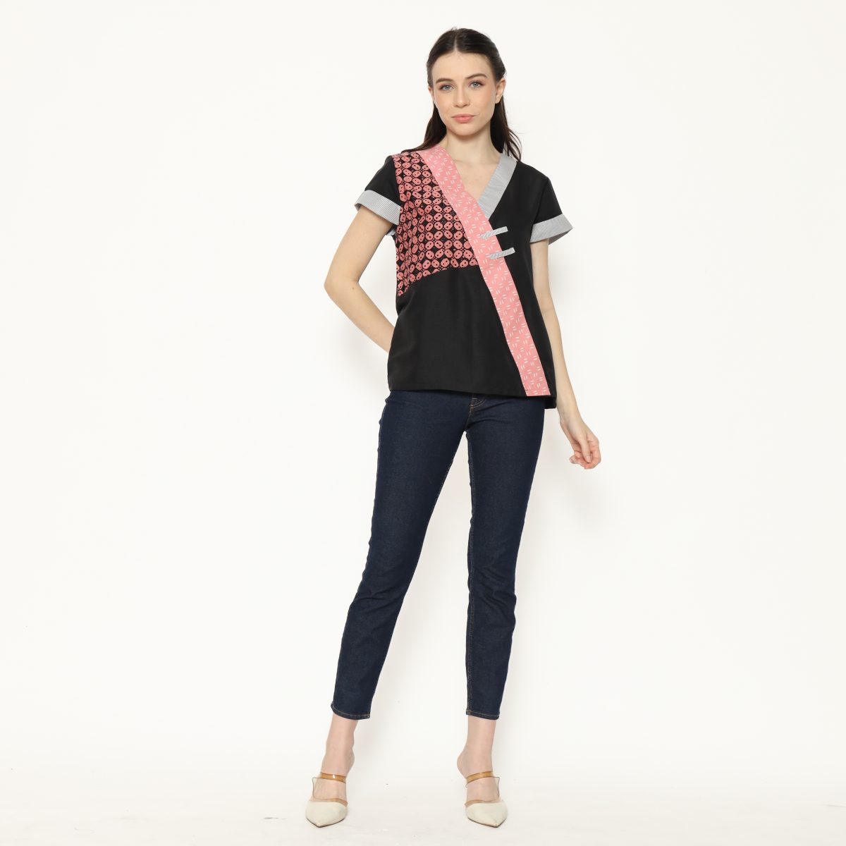 Melissa Blouse Kawung Pink - Image 6