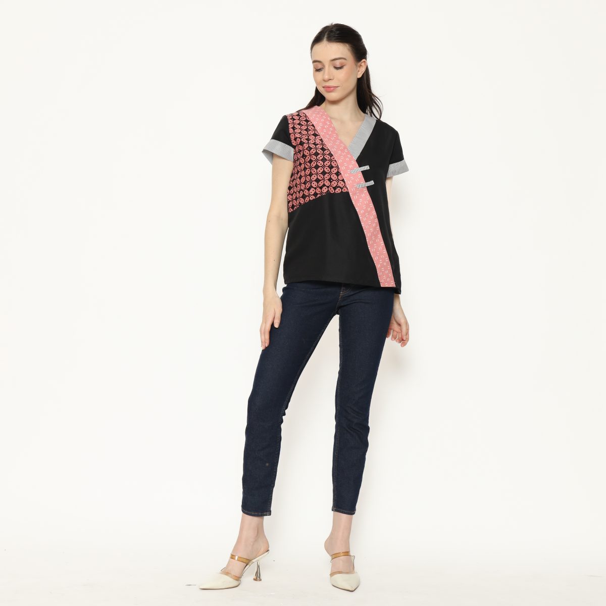 Melissa Blouse Kawung Pink - Image 7