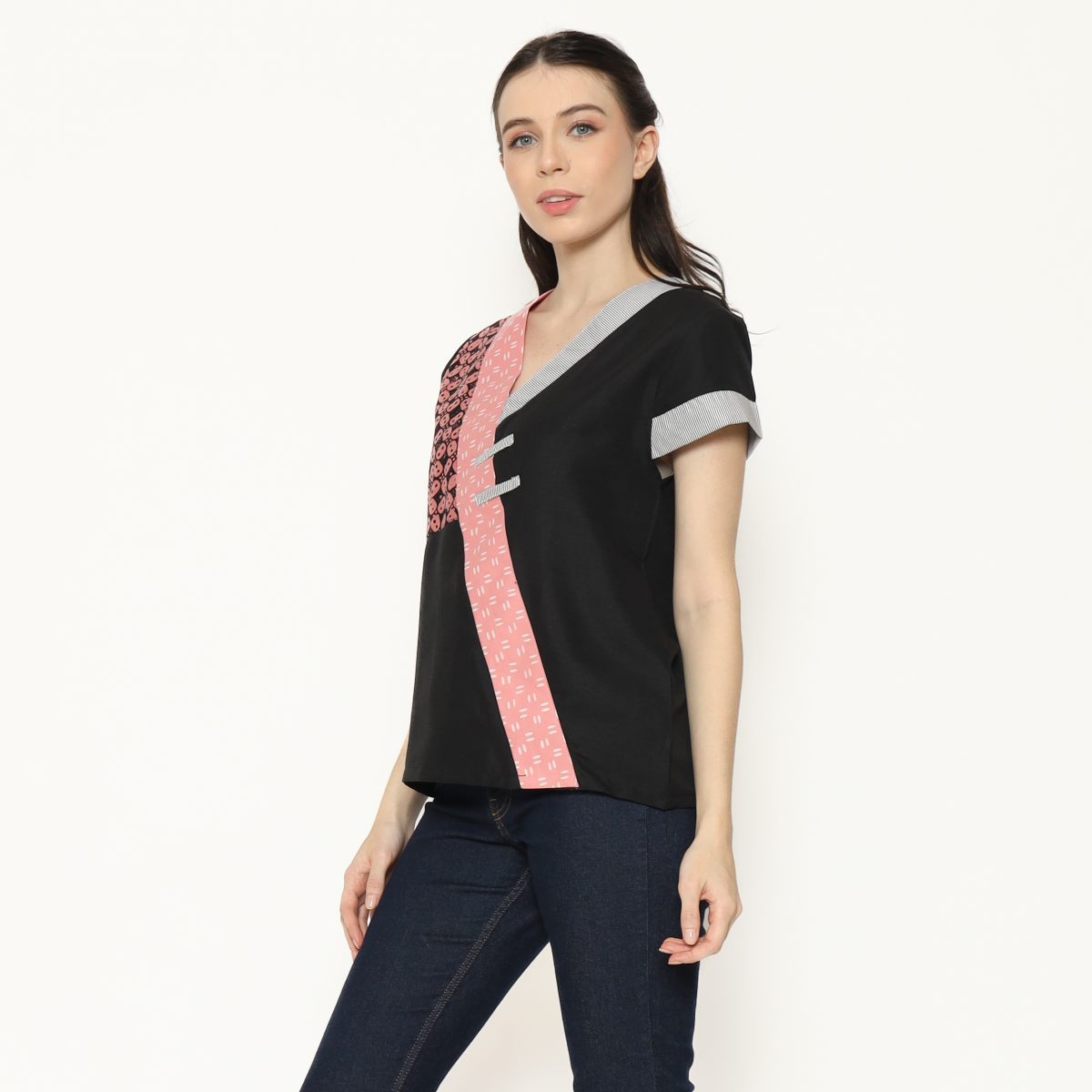 Melissa Blouse Kawung Pink - Image 3