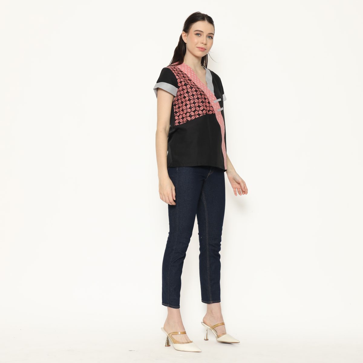 Melissa Blouse Kawung Pink - Image 4