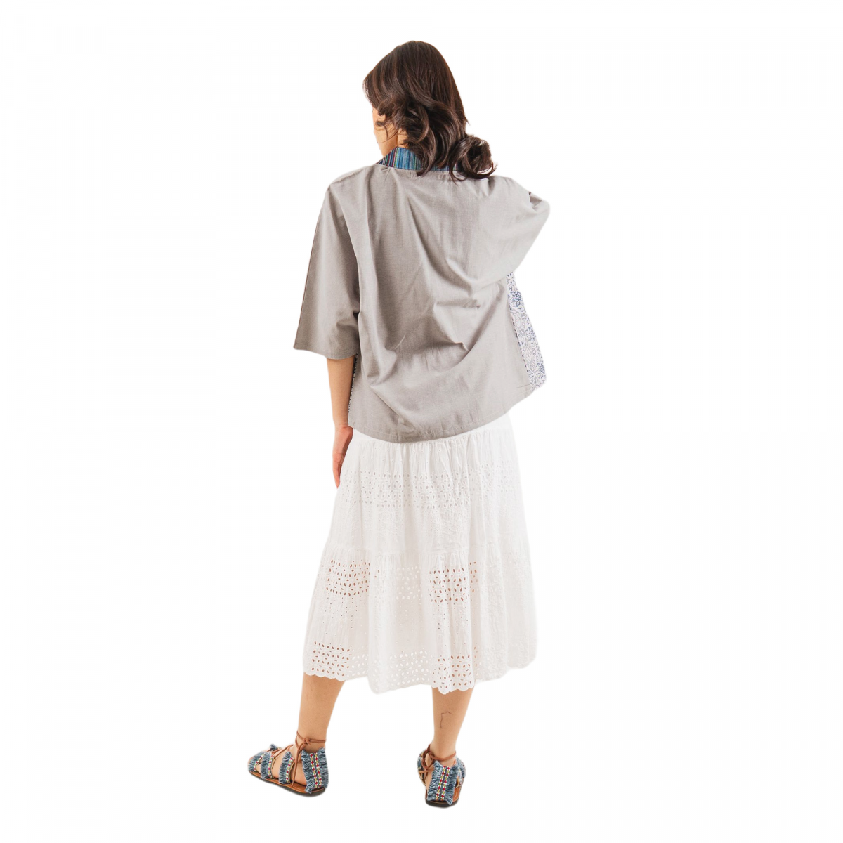 Lindsey Blazer Grey Cream - Image 5