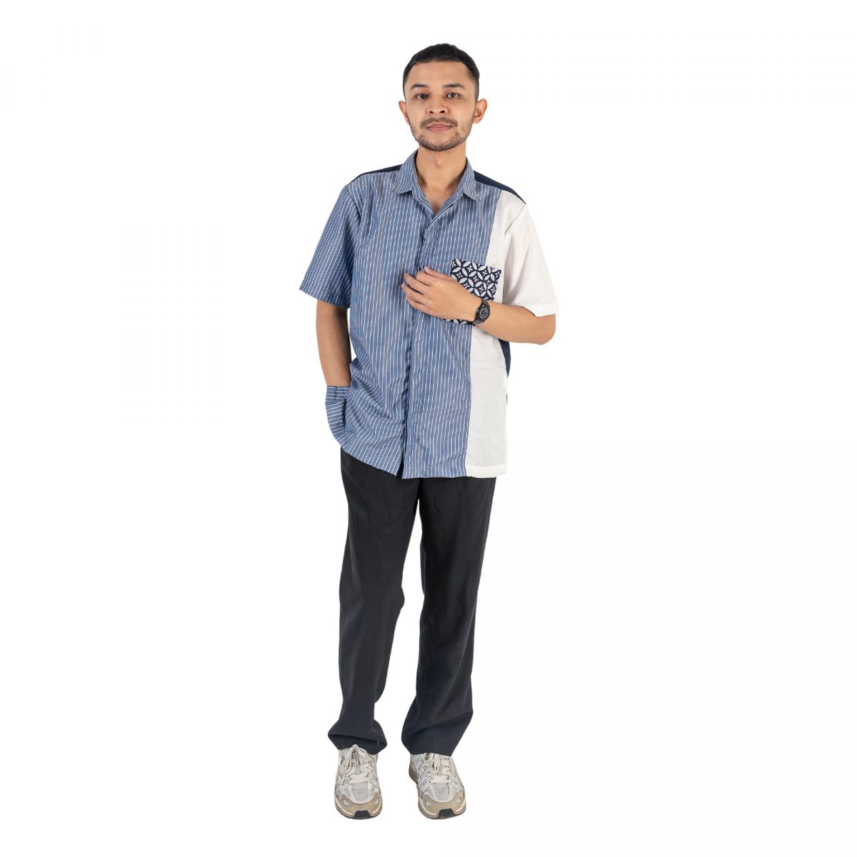 Andre Shirt Navy - Image 6
