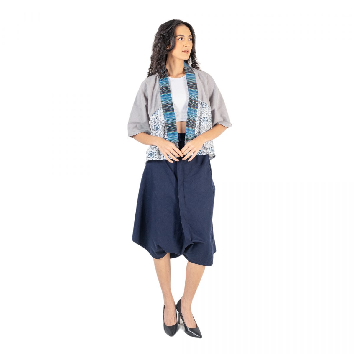 Lindsey Blazer Grey Cream - Image 6