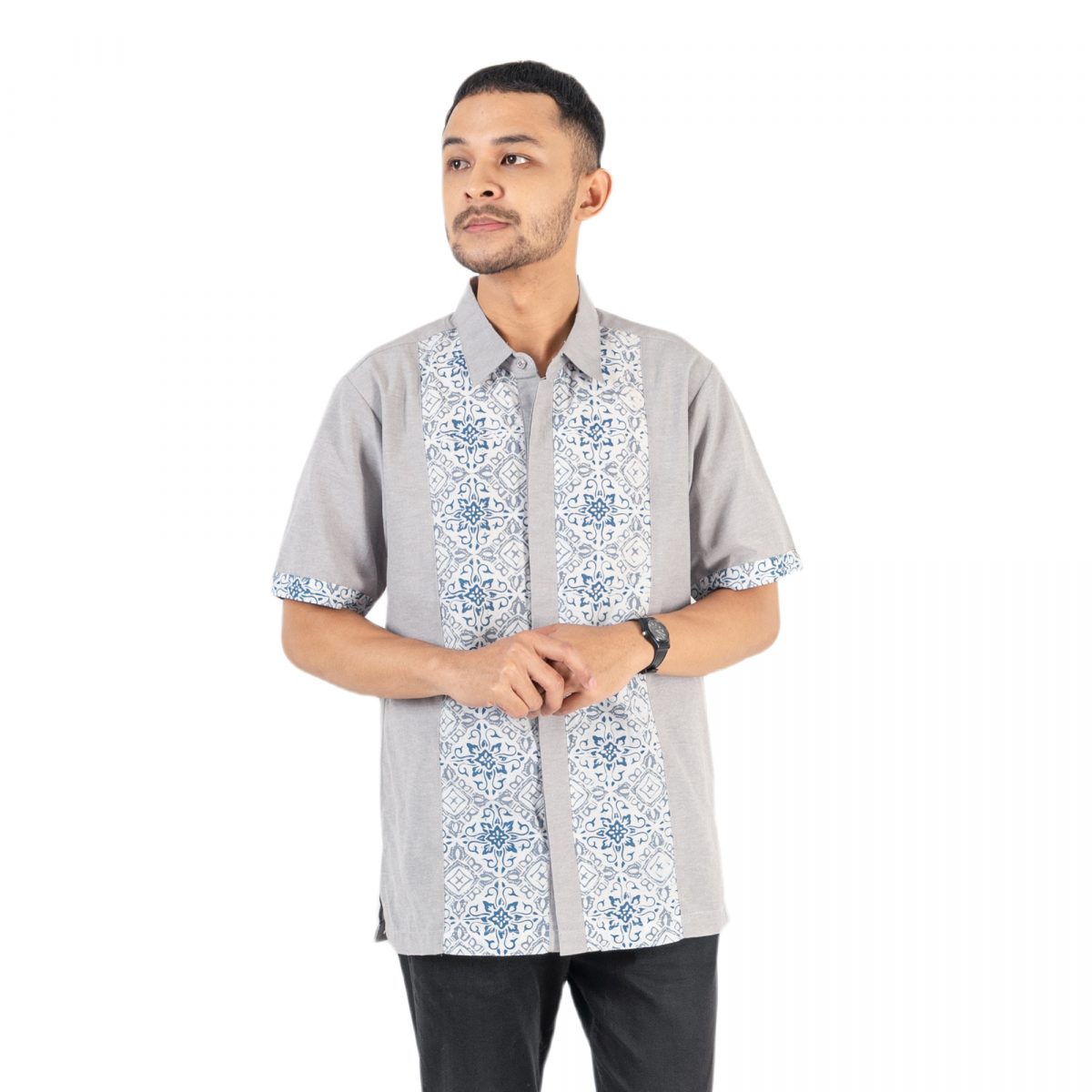 Lucilo Shirt Grey Cream
