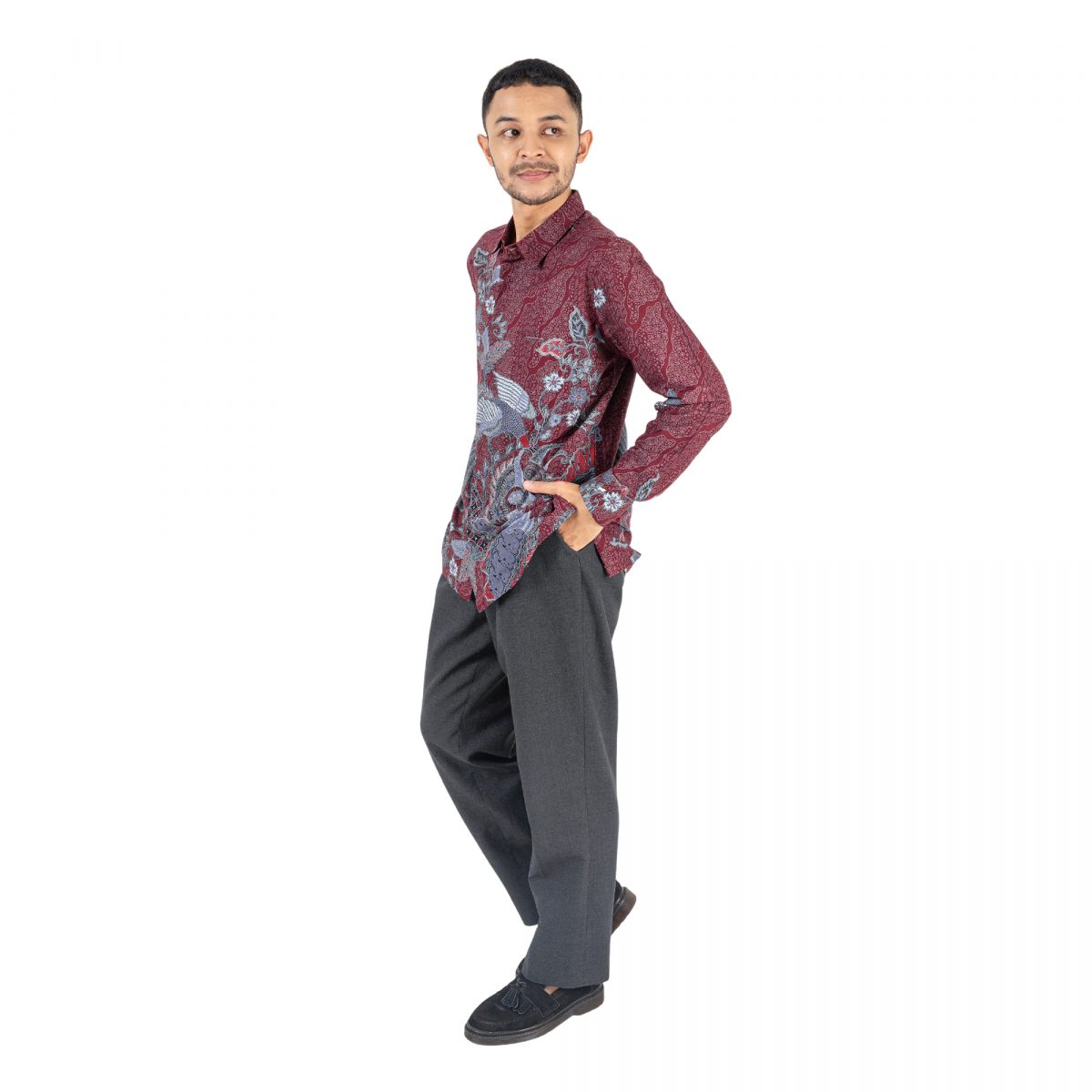 Arya Shirt Maroon - Image 4