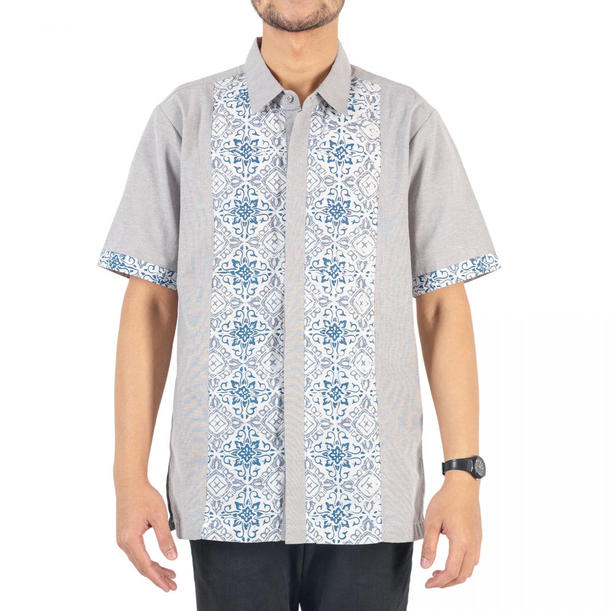 Lucilo Shirt Grey Cream - Image 2