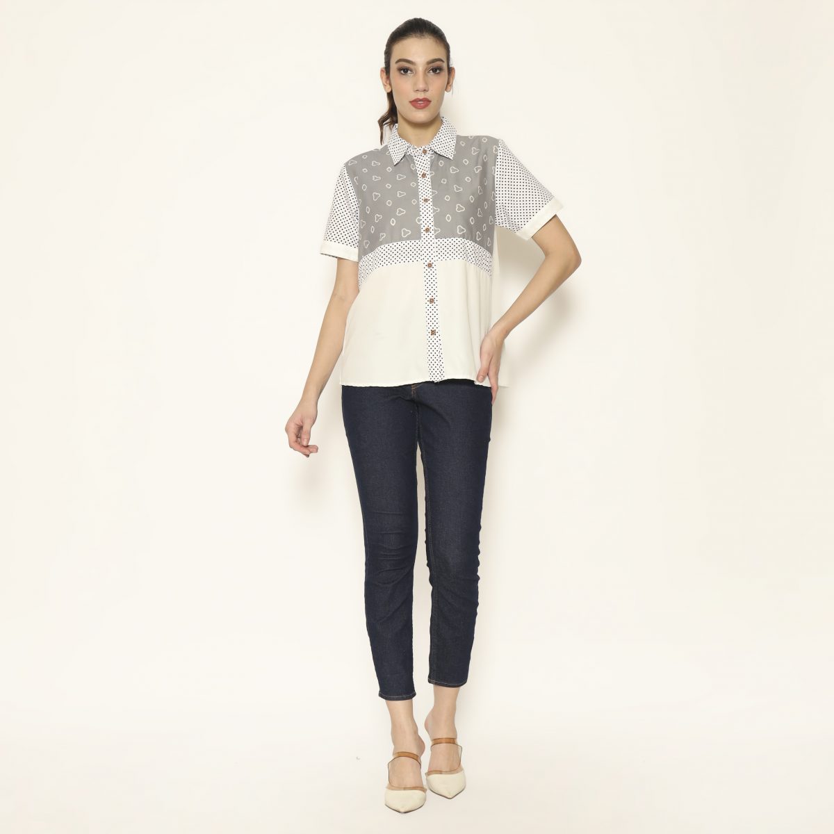 Melastri Shirt Grey - Image 7