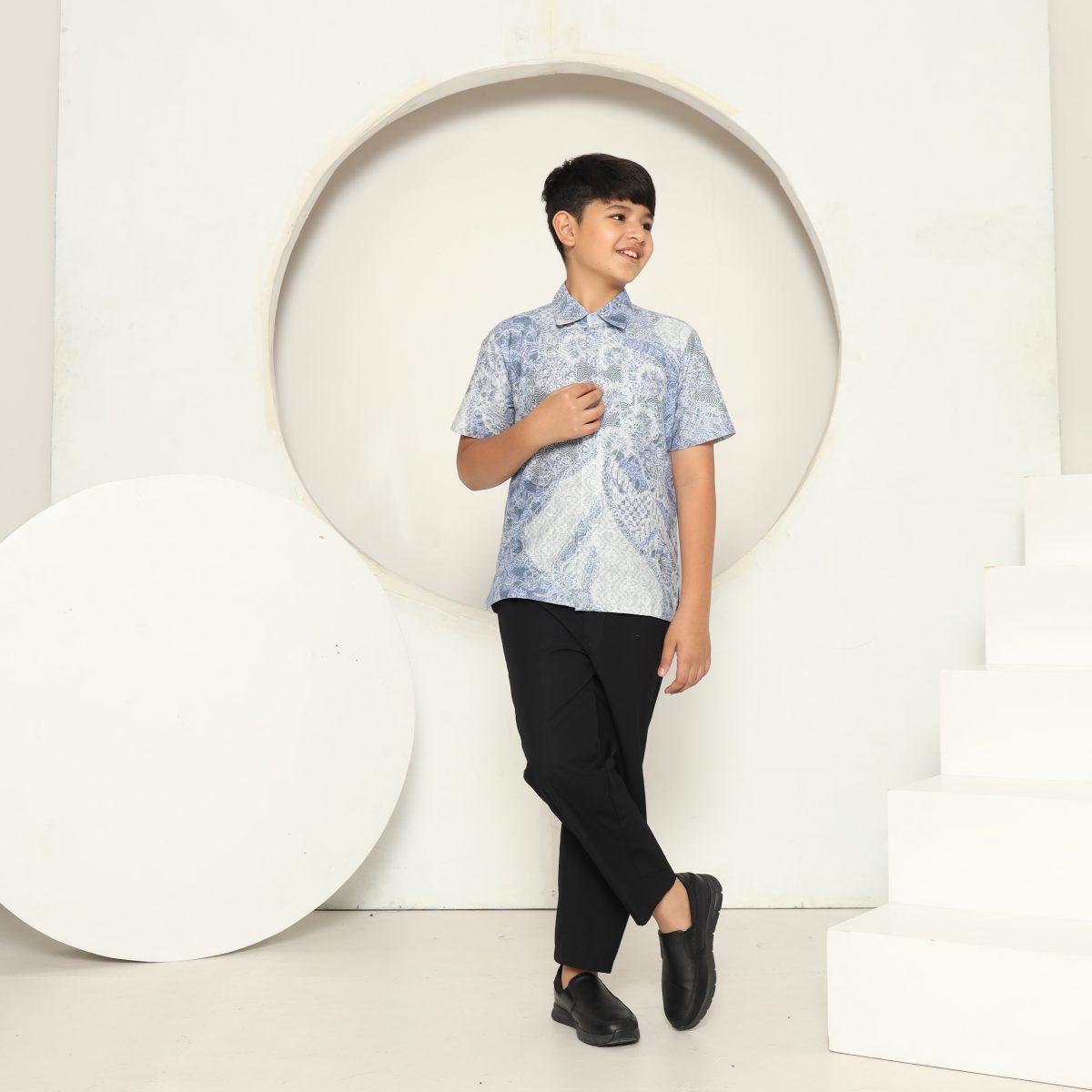 Osman Shirt Kids Blue - Image 6