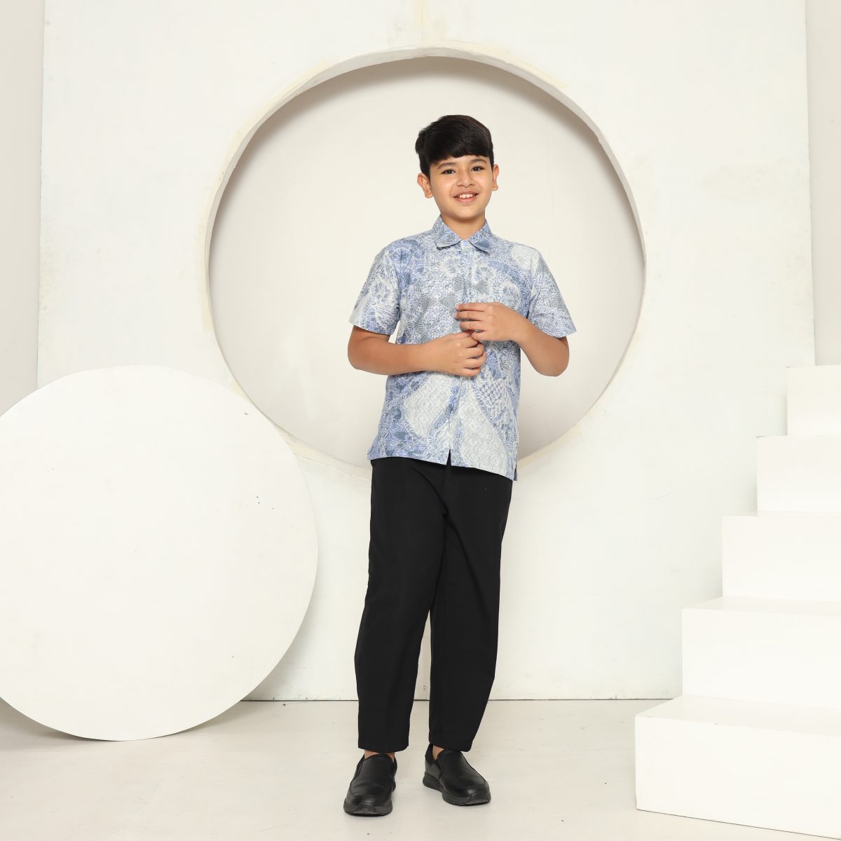 Osman Shirt Kids Blue - Image 4