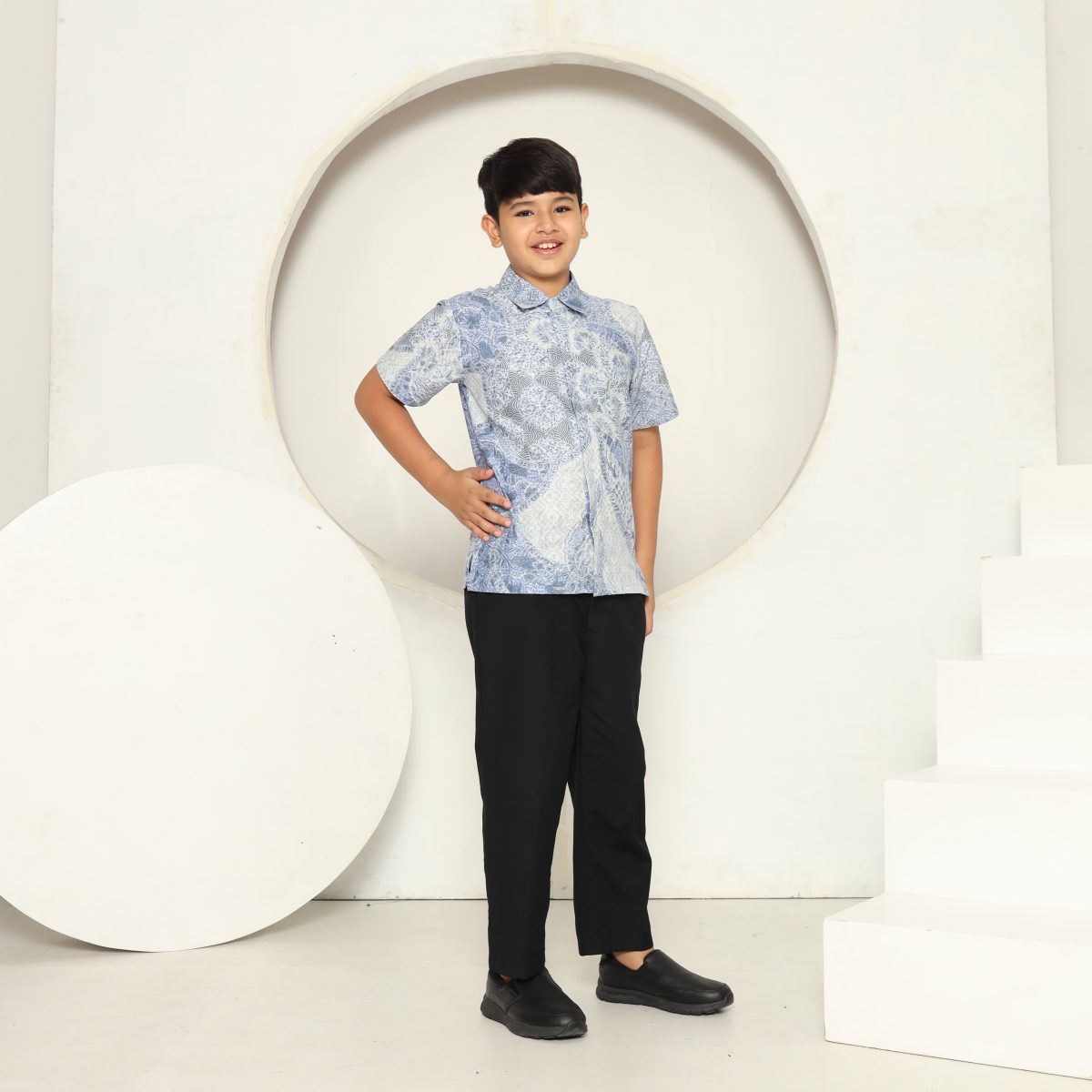 Osman Shirt Kids Blue - Image 3