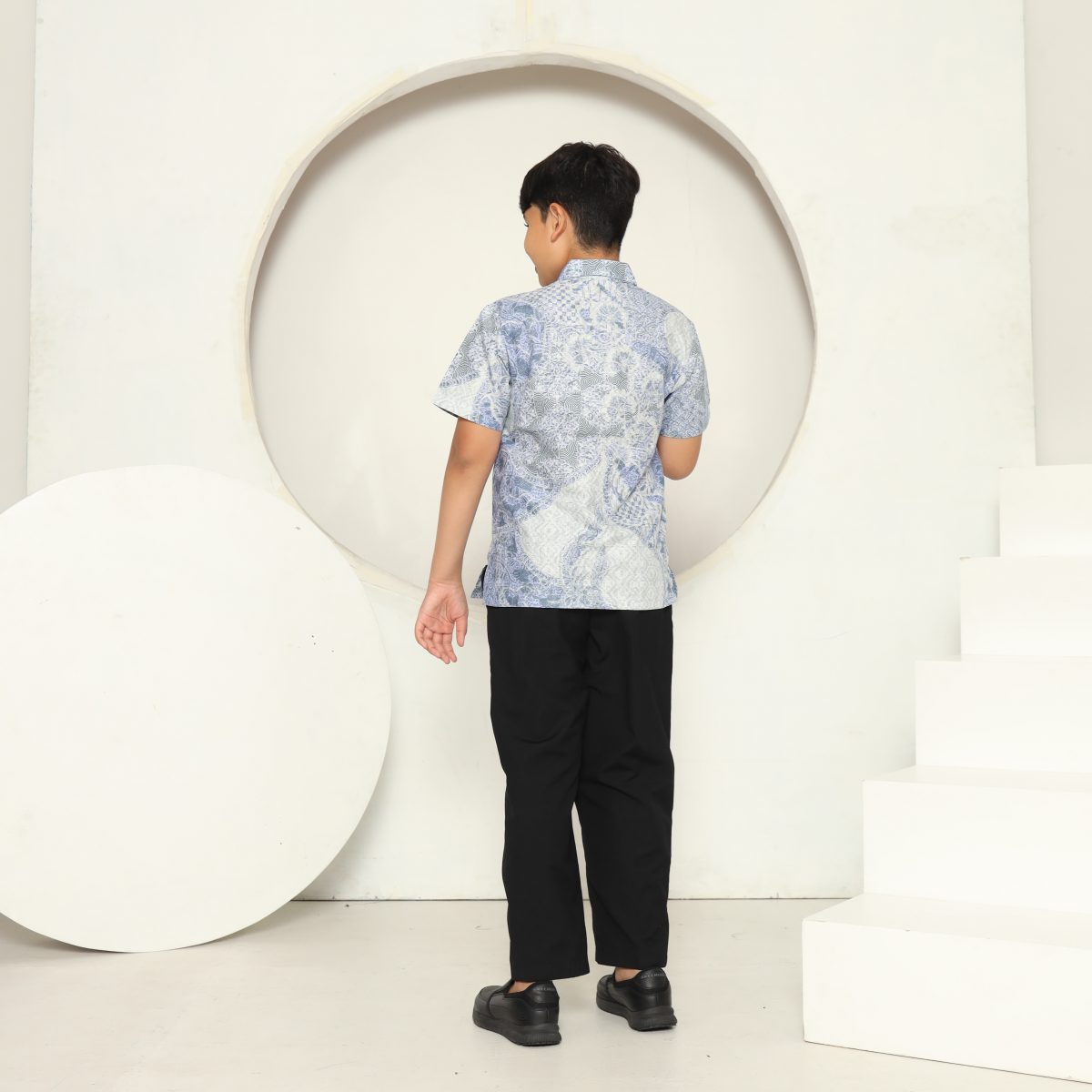 Osman Shirt Kids Blue - Image 5