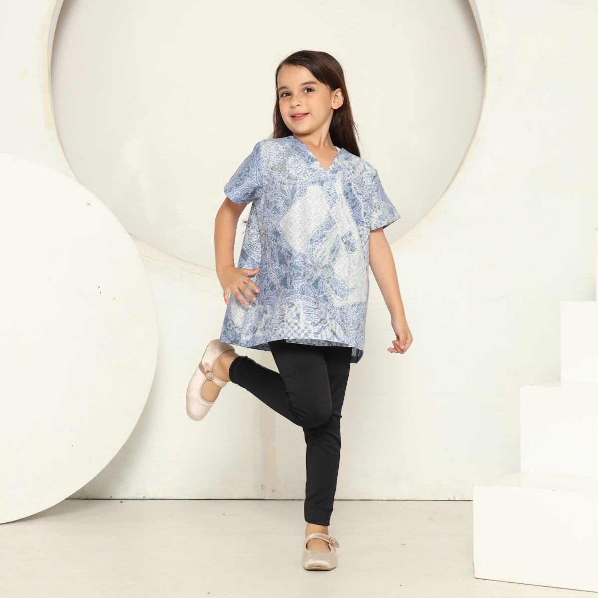 Leona Blouse Kids Blue - Image 4