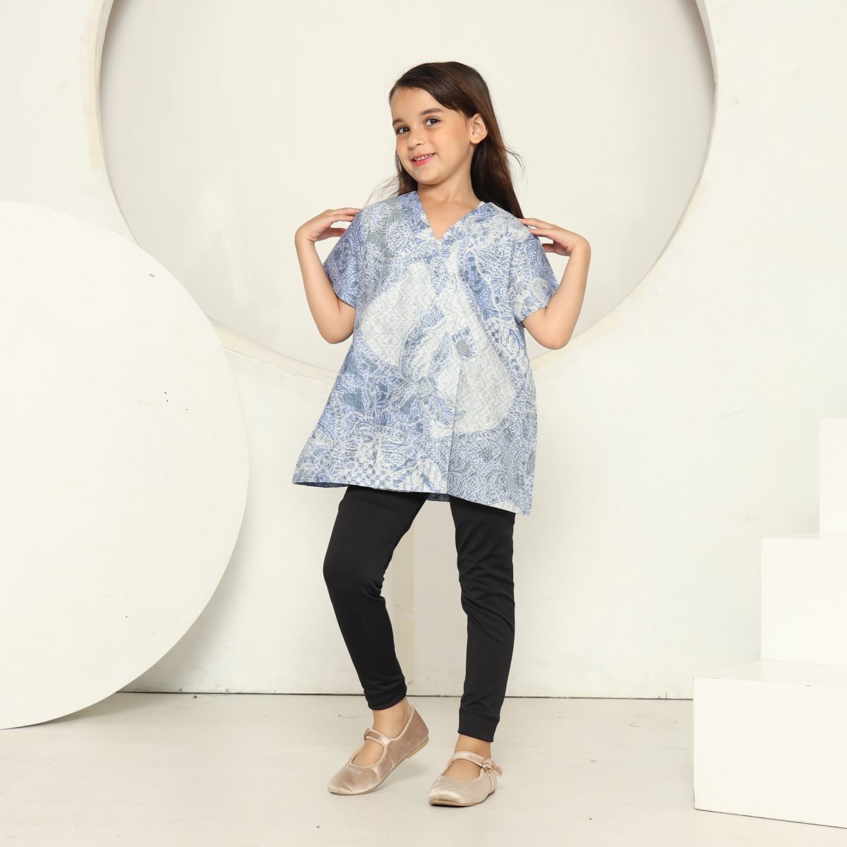 Leona Blouse Kids Blue - Image 6