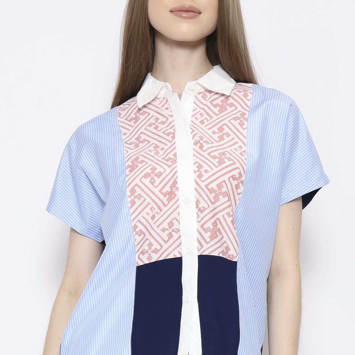 Patricia Shirt Pink Blue - Image 2