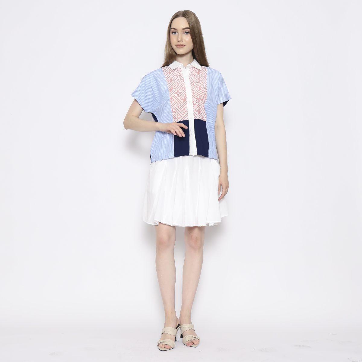 Patricia Shirt Pink Blue - Image 6