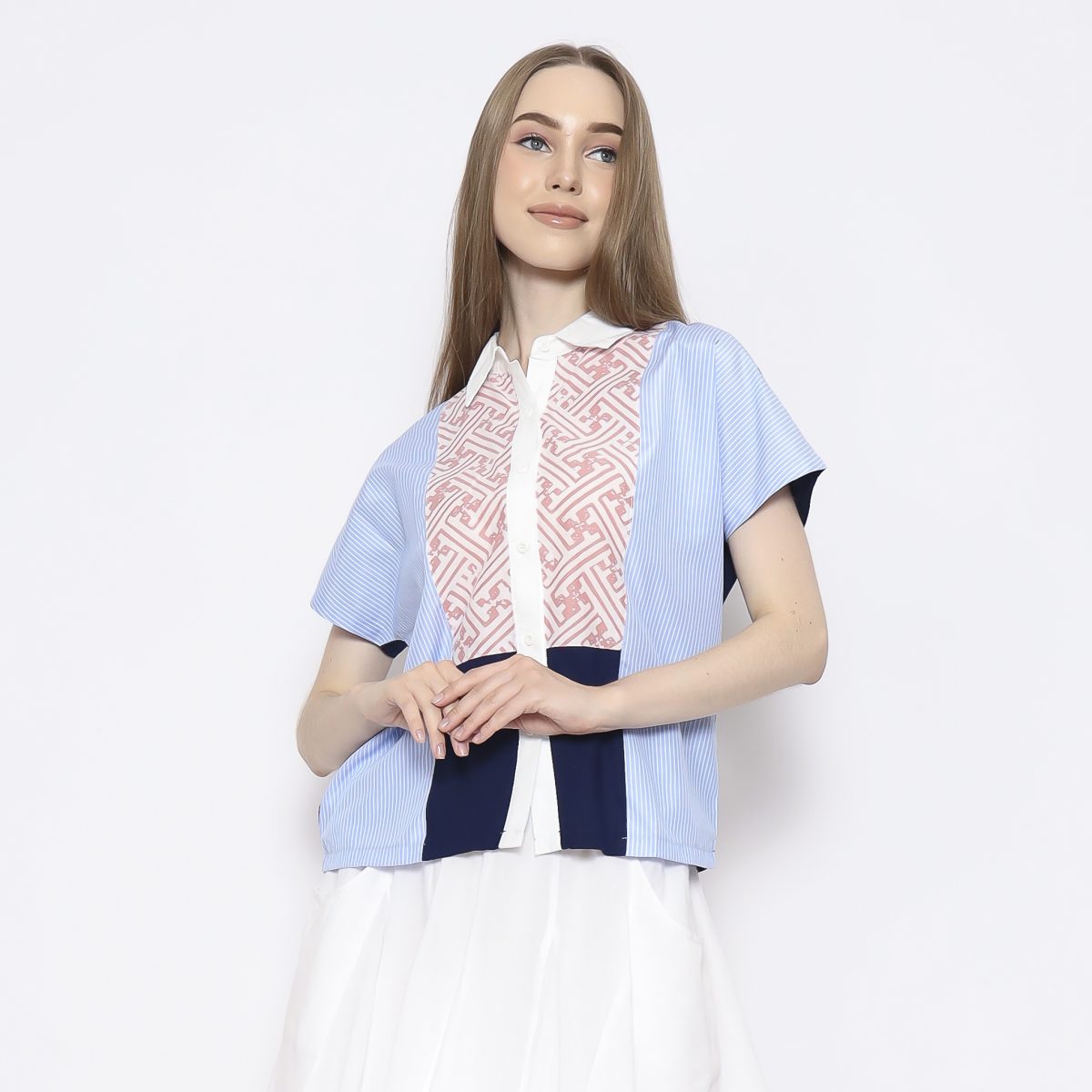 Patricia Shirt Pink Blue