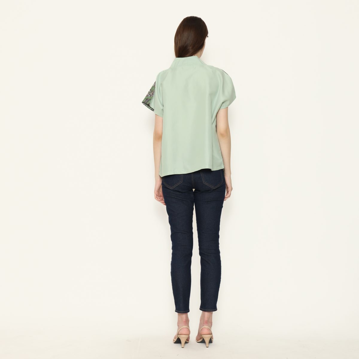 Olivia Blouse Flower Green - Image 5