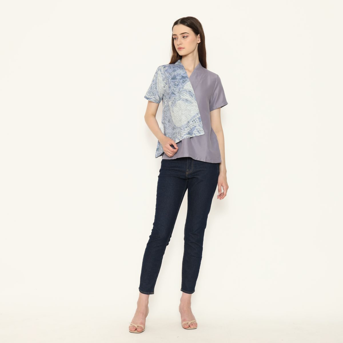 Leslie Blouse Blue - Image 7