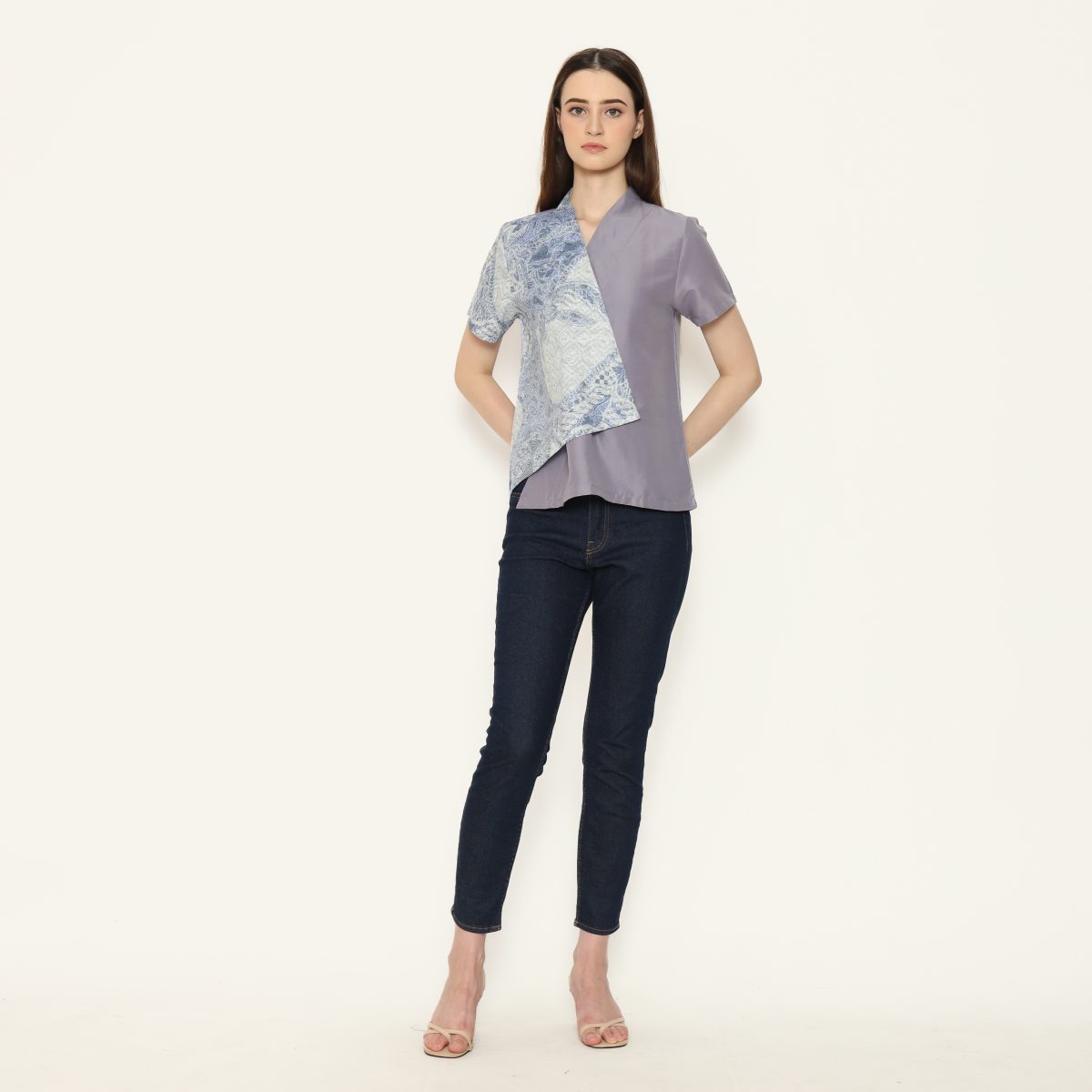 Leslie Blouse Blue - Image 6