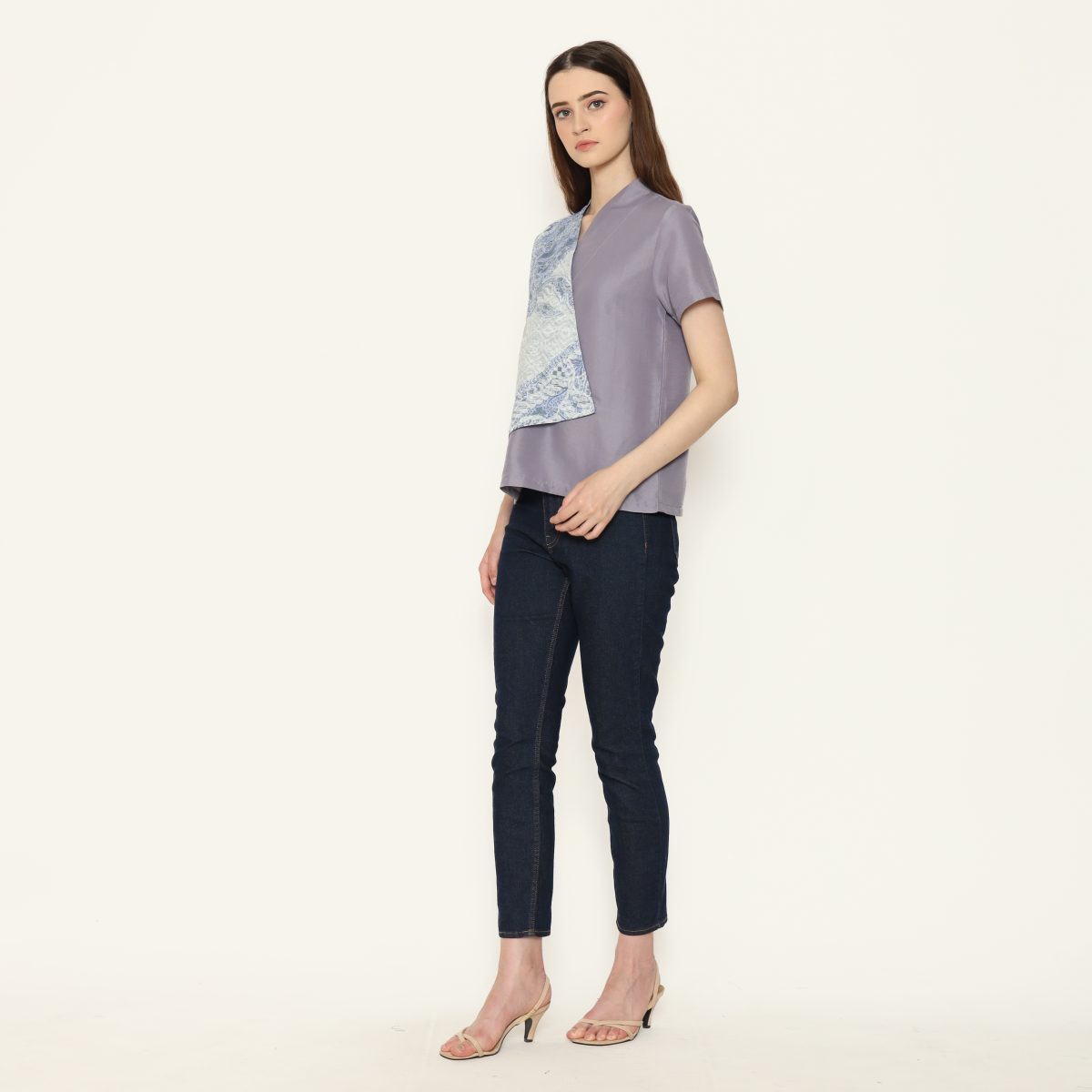 Leslie Blouse Blue - Image 4