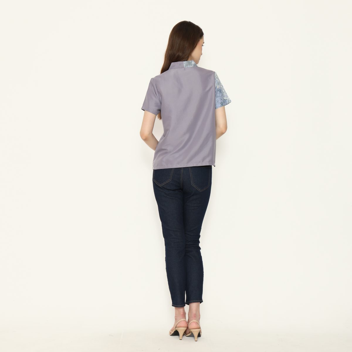 Leslie Blouse Blue - Image 5