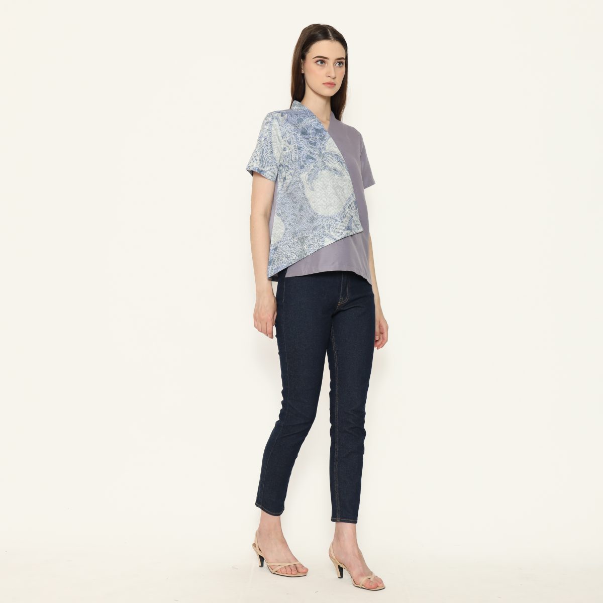 Leslie Blouse Blue - Image 3