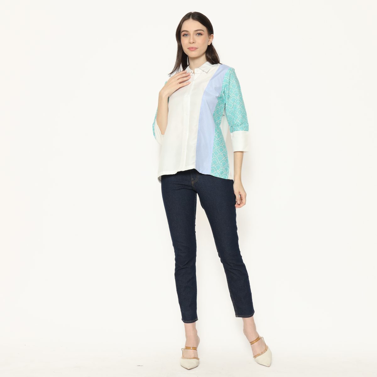 Clarine Shirt Trace Tosca - Image 6