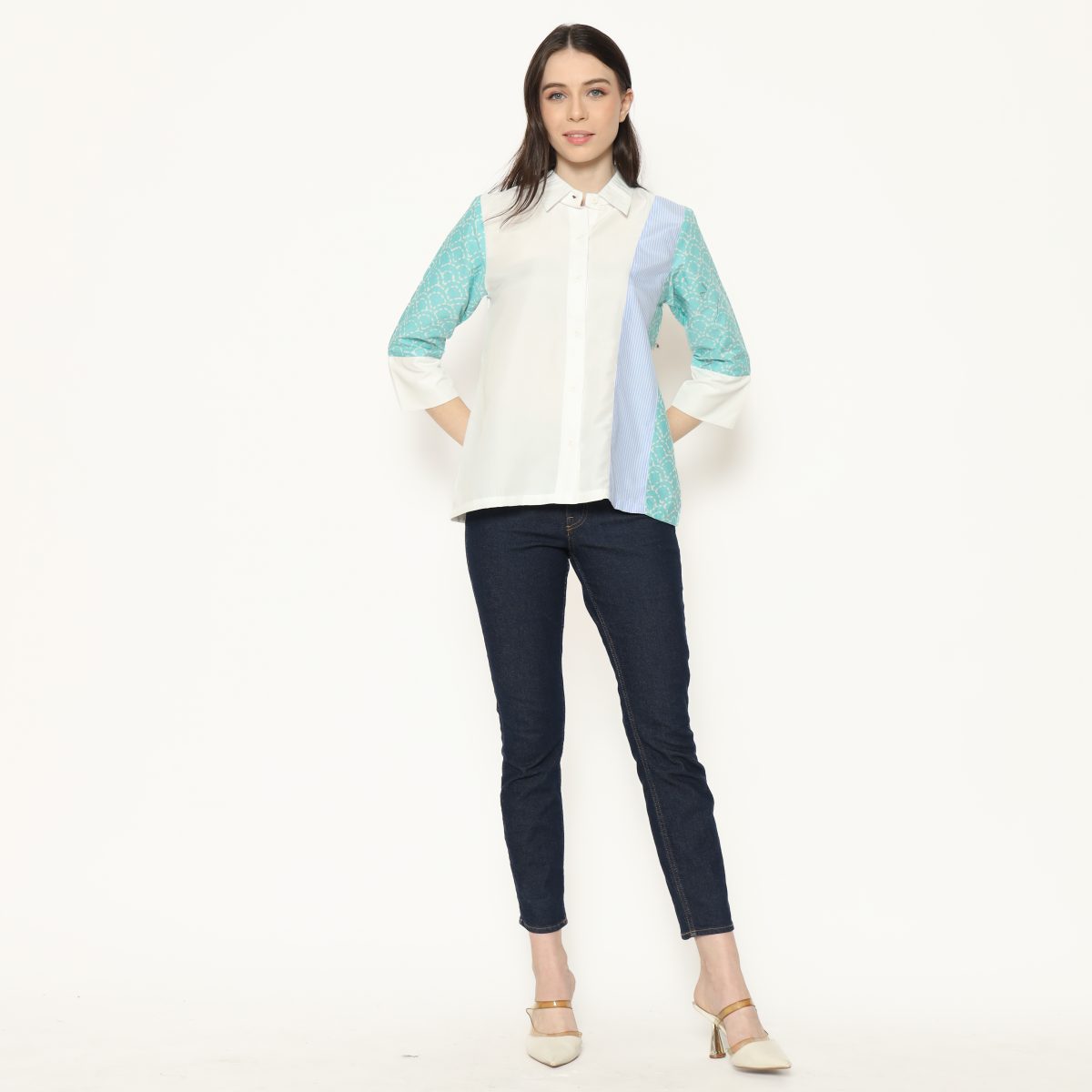 Clarine Shirt Trace Tosca - Image 7
