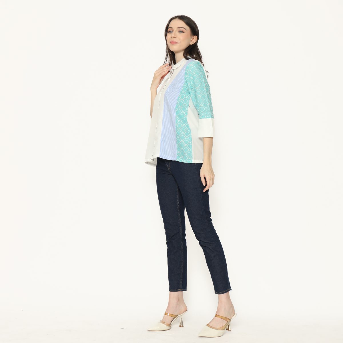 Clarine Shirt Trace Tosca - Image 4