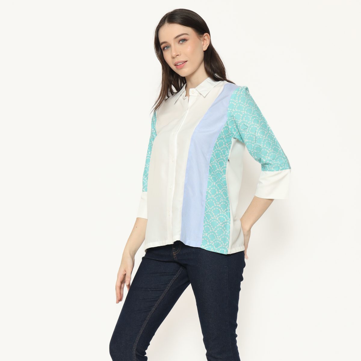 Clarine Shirt Trace Tosca - Image 3