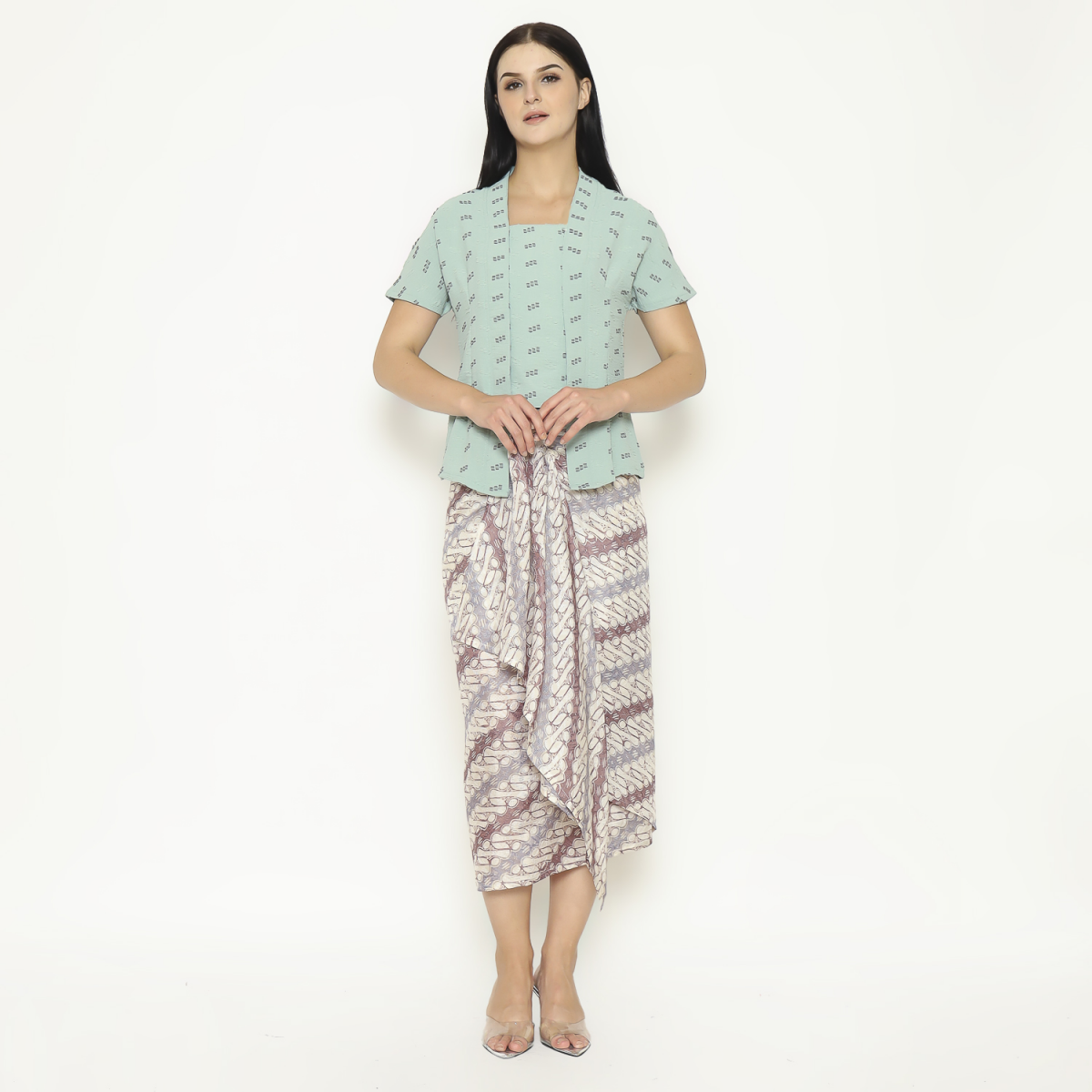 Yasmine Blouse Stripe Green - Image 7