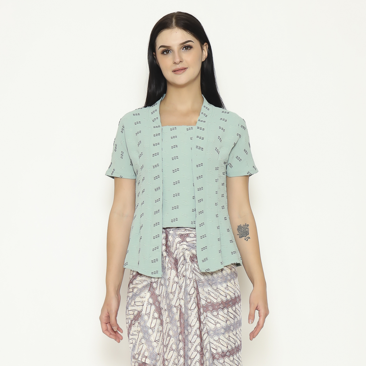 Yasmine Blouse Stripe Green